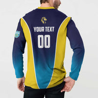 Custom St Lucia Kings Cricket Button Sweatshirt Beinspired Come On - Wonder Print Shop