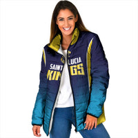 Custom St Lucia Kings Cricket Padded Jacket Beinspired Come On - Wonder Print Shop