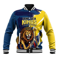 Custom Kings Saint Lucia Champions Cricket Baseball Jacket St Lucia Glory Awaits - Wonder Print Shop