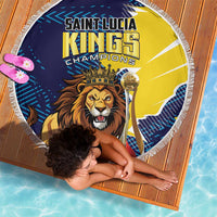 Kings Saint Lucia Champions Cricket Beach Blanket St Lucia Glory Awaits - Wonder Print Shop