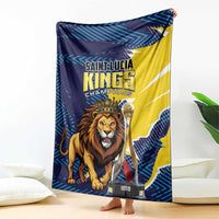 Kings Saint Lucia Champions Cricket Blanket St Lucia Glory Awaits - Wonder Print Shop