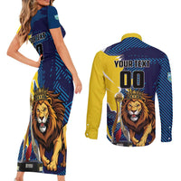 Custom Kings Saint Lucia Champions Cricket Couples Matching Short Sleeve Bodycon Dress and Long Sleeve Button Shirt St Lucia Glory Awaits - Wonder Print Shop