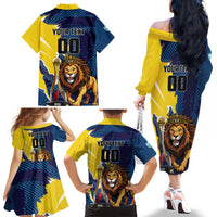 Custom Kings Saint Lucia Champions Cricket Family Matching Off The Shoulder Long Sleeve Dress and Hawaiian Shirt St Lucia Glory Awaits - Wonder Print Shop