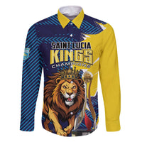 Custom Kings Saint Lucia Champions Cricket Family Matching Off The Shoulder Long Sleeve Dress and Hawaiian Shirt St Lucia Glory Awaits - Wonder Print Shop