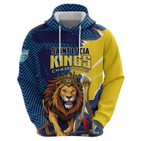 Custom Kings Saint Lucia Champions Cricket Hoodie St Lucia Glory Awaits - Wonder Print Shop