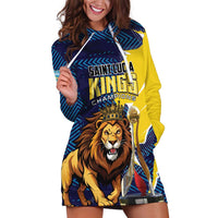 Custom Kings Saint Lucia Champions Cricket Hoodie Dress St Lucia Glory Awaits - Wonder Print Shop