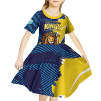 Custom Kings Saint Lucia Champions Cricket Kid Short Sleeve Dress St Lucia Glory Awaits - Wonder Print Shop