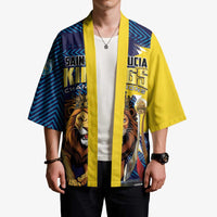 Custom Kings Saint Lucia Champions Cricket Kimono St Lucia Glory Awaits - Wonder Print Shop