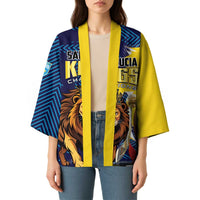 Custom Kings Saint Lucia Champions Cricket Kimono St Lucia Glory Awaits - Wonder Print Shop