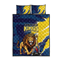 Kings Saint Lucia Champions Cricket Quilt Bed Set St Lucia Glory Awaits - Wonder Print Shop