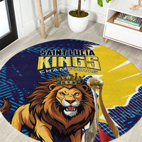 Kings Saint Lucia Champions Cricket Round Carpet St Lucia Glory Awaits - Wonder Print Shop