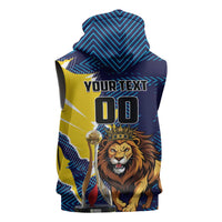 Custom Kings Saint Lucia Champions Cricket Sleeveless Zip Hoodie St Lucia Glory Awaits - Wonder Print Shop