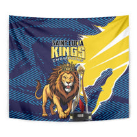Kings Saint Lucia Champions Cricket Tapestry St Lucia Glory Awaits - Wonder Print Shop
