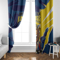 Kings Saint Lucia Champions Cricket Window Curtain St Lucia Glory Awaits - Wonder Print Shop