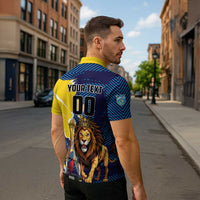 Custom Kings Saint Lucia Champions Cricket Zipper Polo Shirt St Lucia Glory Awaits - Wonder Print Shop