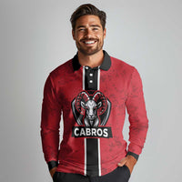 Cabros Guatemala Rugby Custom Long Sleeve Polo Shirt Somos Cabros Vamos Cabros - Wonder Print Shop