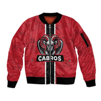 Cabros Guatemala Rugby Custom Sleeve Zip Bomber Jacket Somos Cabros Vamos Cabros - Wonder Print Shop