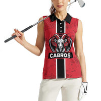 Cabros Guatemala Rugby Custom Women Sleeveless Polo Shirt Somos Cabros Vamos Cabros - Wonder Print Shop