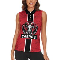Cabros Guatemala Rugby Custom Women Sleeveless Polo Shirt Somos Cabros Vamos Cabros - Wonder Print Shop