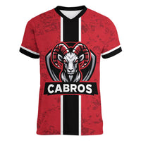 Cabros Guatemala Rugby Custom Women V-Neck T-Shirt Somos Cabros Vamos Cabros - Wonder Print Shop