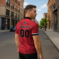 Cabros Guatemala Rugby Custom Zipper Polo Shirt Somos Cabros Vamos Cabros - Wonder Print Shop