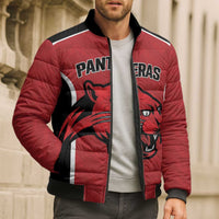 Panteras Guatemala Rugby Custom Bomber Puffer Jacket Siempre Fuertes Siempre Panteras - Wonder Print Shop