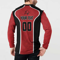 Panteras Guatemala Rugby Custom Button Sweatshirt Siempre Fuertes Siempre Panteras - Wonder Print Shop