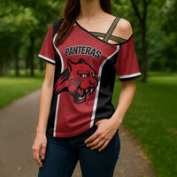 Panteras Guatemala Rugby Custom Cross Shoulder Shirt Siempre Fuertes Siempre Panteras - Wonder Print Shop