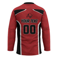 Panteras Guatemala Rugby Custom Hockey Jersey Siempre Fuertes Siempre Panteras - Wonder Print Shop