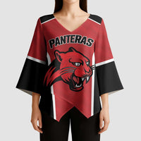 Panteras Guatemala Rugby Custom Kimono Sleeve Blouse Siempre Fuertes Siempre Panteras - Wonder Print Shop