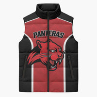 Panteras Guatemala Rugby Custom Sleeveless Puffer Jacket Siempre Fuertes Siempre Panteras - Wonder Print Shop