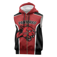 Panteras Guatemala Rugby Custom Sleeveless Zip Hoodie Siempre Fuertes Siempre Panteras - Wonder Print Shop