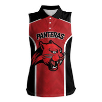 Panteras Guatemala Rugby Custom Women Sleeveless Polo Shirt Siempre Fuertes Siempre Panteras - Wonder Print Shop