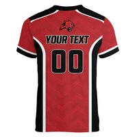 Panteras Guatemala Rugby Custom Women V-Neck T-Shirt Siempre Fuertes Siempre Panteras - Wonder Print Shop