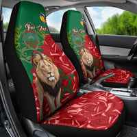 Morocco Independence Day Car Seat Cover Barbary Lion With Moussier Redstart - Wonder Print Shop