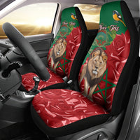 Morocco Independence Day Car Seat Cover Barbary Lion With Moussier Redstart - Wonder Print Shop