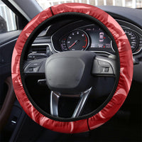 Morocco Independence Day Steering Wheel Cover Barbary Lion With Moussier Redstart - Wonder Print Shop