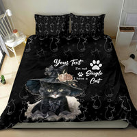 Single Day Bedding Set I Am Not Single I Have A Cat - Wonder Print Shop