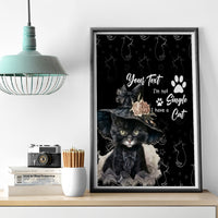 Single Day Canvas Wall Art I Am Not Single I Have A Cat - Wonder Print Shop