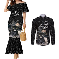 single-day-couples-matching-mermaid-dress-and-long-sleeve-button-shirts-i-am-not-single-i-have-a-cat