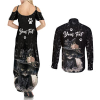 Single Day Couples Matching Summer Maxi Dress and Long Sleeve Button Shirts I Am Not Single I Have A Cat - Wonder Print Shop
