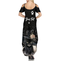 Single Day Family Matching Summer Maxi Dress and Hawaiian Shirt I Am Not Single I Have A Cat - Wonder Print Shop