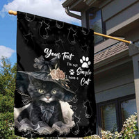Single Day Garden Flag I Am Not Single I Have A Cat - Wonder Print Shop