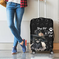 Single Day Luggage Cover I Am Not Single I Have A Cat - Wonder Print Shop