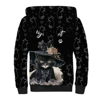 Single Day Sherpa Hoodie I Am Not Single I Have A Cat - Wonder Print Shop