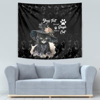 Single Day Tapestry I Am Not Single I Have A Cat - Wonder Print Shop