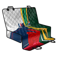 South Africa and France Rugby Back Car Seat Cover Springbok With Le XV de France 2023 World Cup - Wonder Print Shop