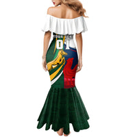 South Africa and France Rugby Mermaid Dress Springbok With Le XV de France 2023 World Cup - Wonder Print Shop
