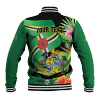 Personalized Dominica Baseball Jacket Nature Island of the Caribbean - Wonder Print Shop