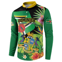 Personalized Dominica Button Sweatshirt Nature Island of the Caribbean - Wonder Print Shop